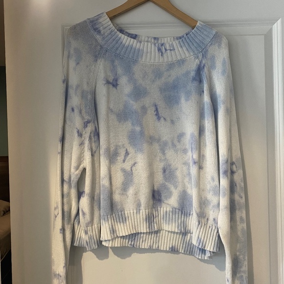 Rag Poets Tie-Dye Blue Knit Sweater - Picture 2 of 7